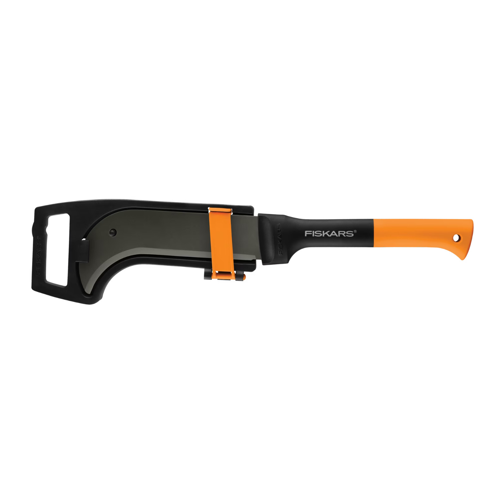 Fiskars Curved Blade 9In Brush Axe, Black and Orange, 1 Piece