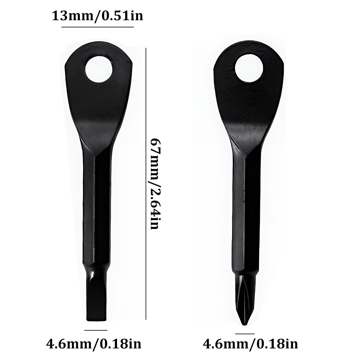 4Pcs Key Ring Screwdriver EDC Tools Set Outdoor Pocket Mini Tool with Keychains