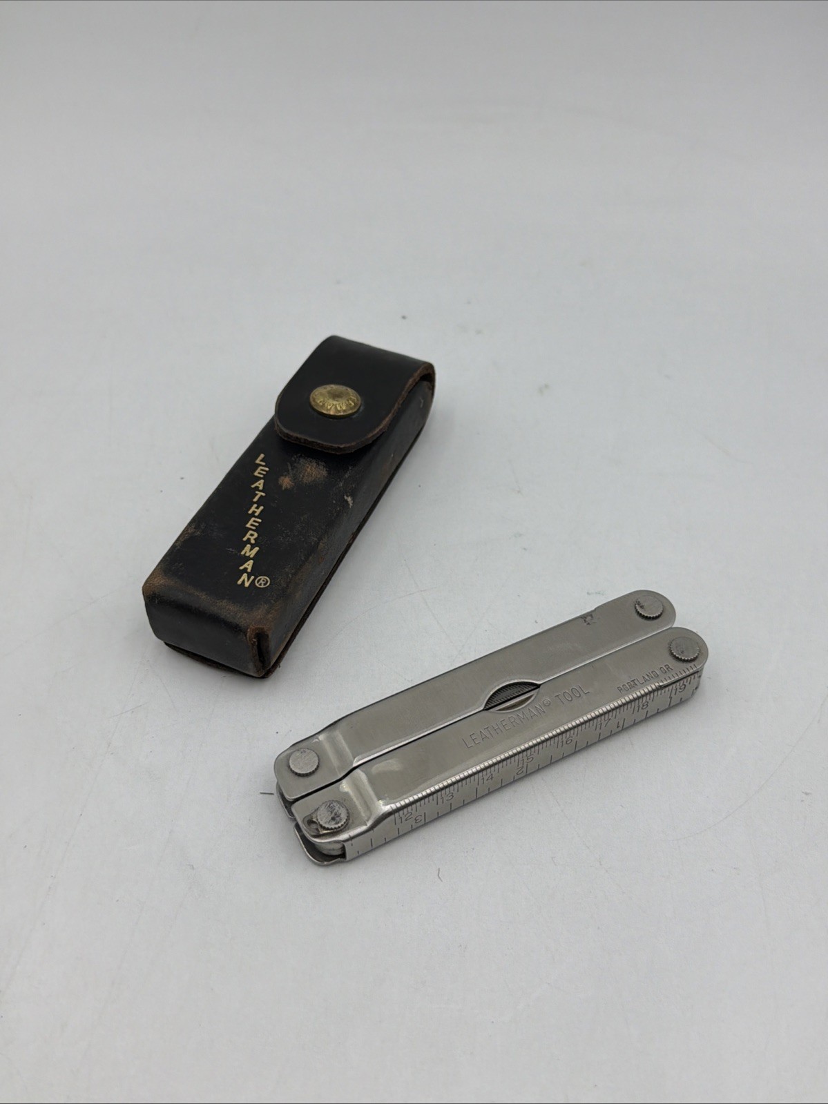 Vintage Original Leatherman Multi Tool Portland OR Leather Sheath USA