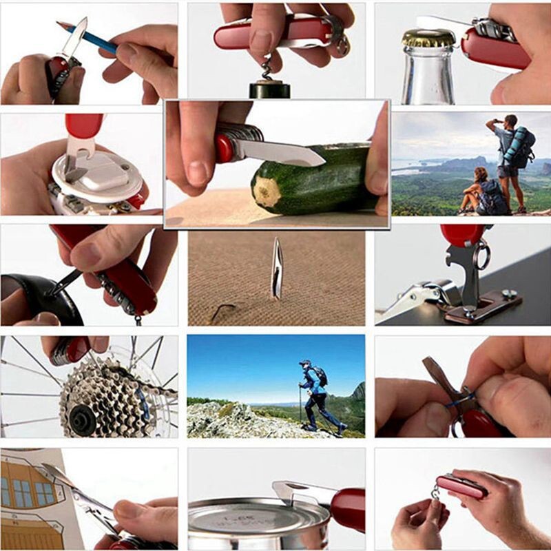17 in 1 multifunctional tool, outdoor survival tool, classic folding knife