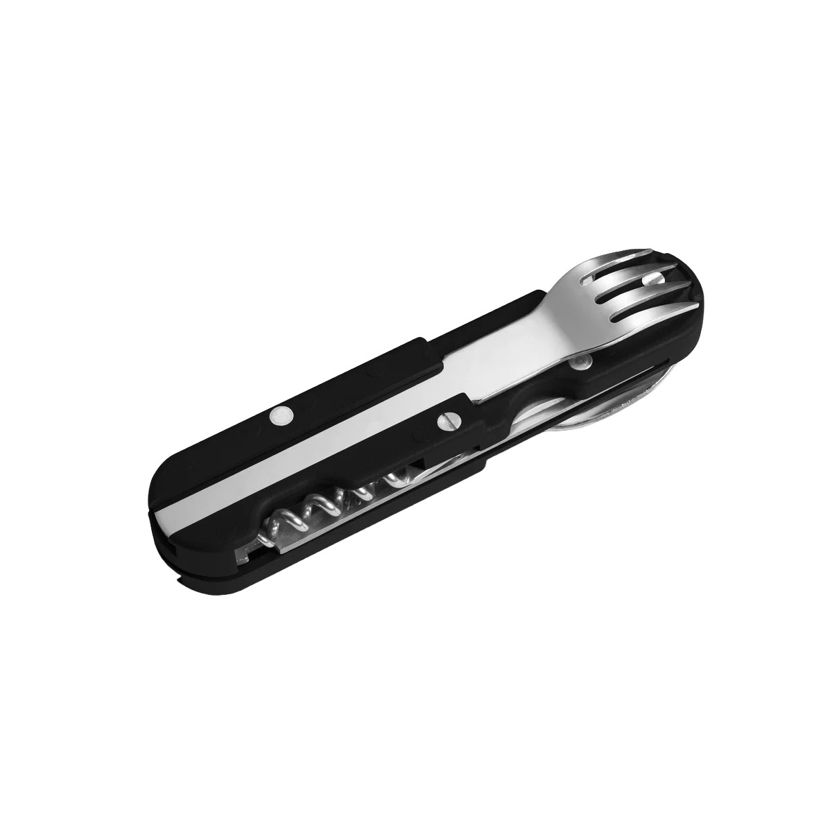 TB Outdoor French Army Camp Multitool Knife Small Blade Black ABS Handle TBO092