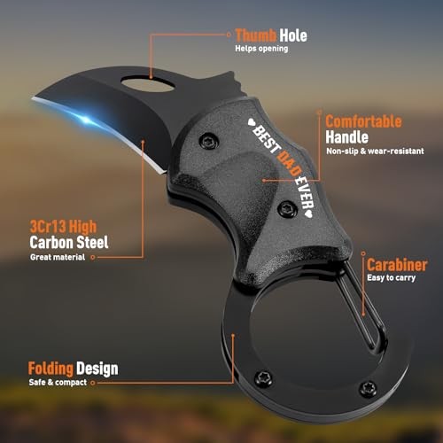 Mini Pocket EDC Tool Carabiner Gadget Stainless Steel Folding MultiTool Keychai