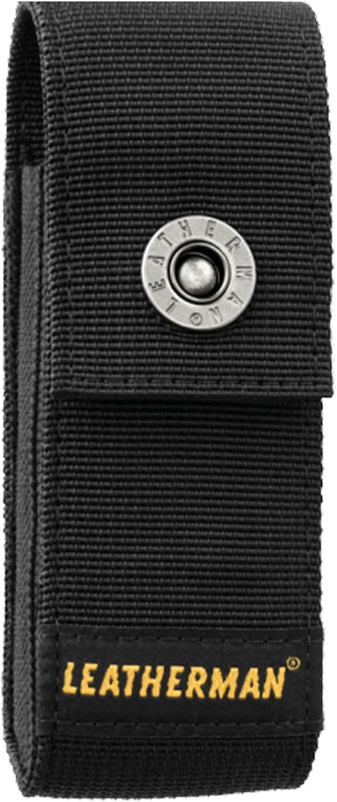 LEATHERMAN, Premium Nylon Snap Sheath, Fits 3.25” to 4.5” Multi-Tools, Black, Me