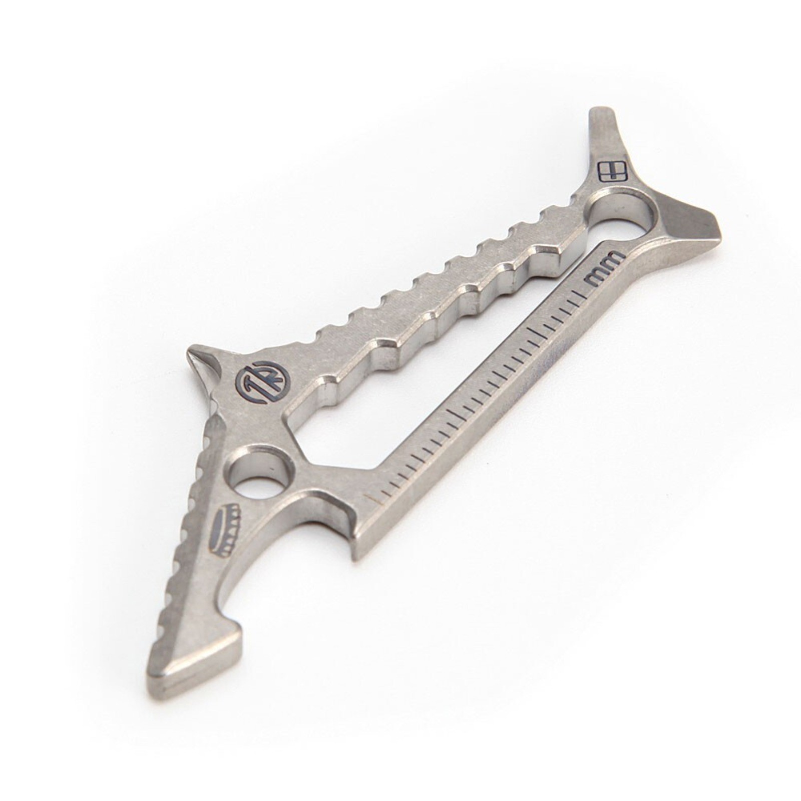Titanium Alloy Mini Keychain Pry Bar Crowbar Outdoor EDC Multi Tools Lightweight