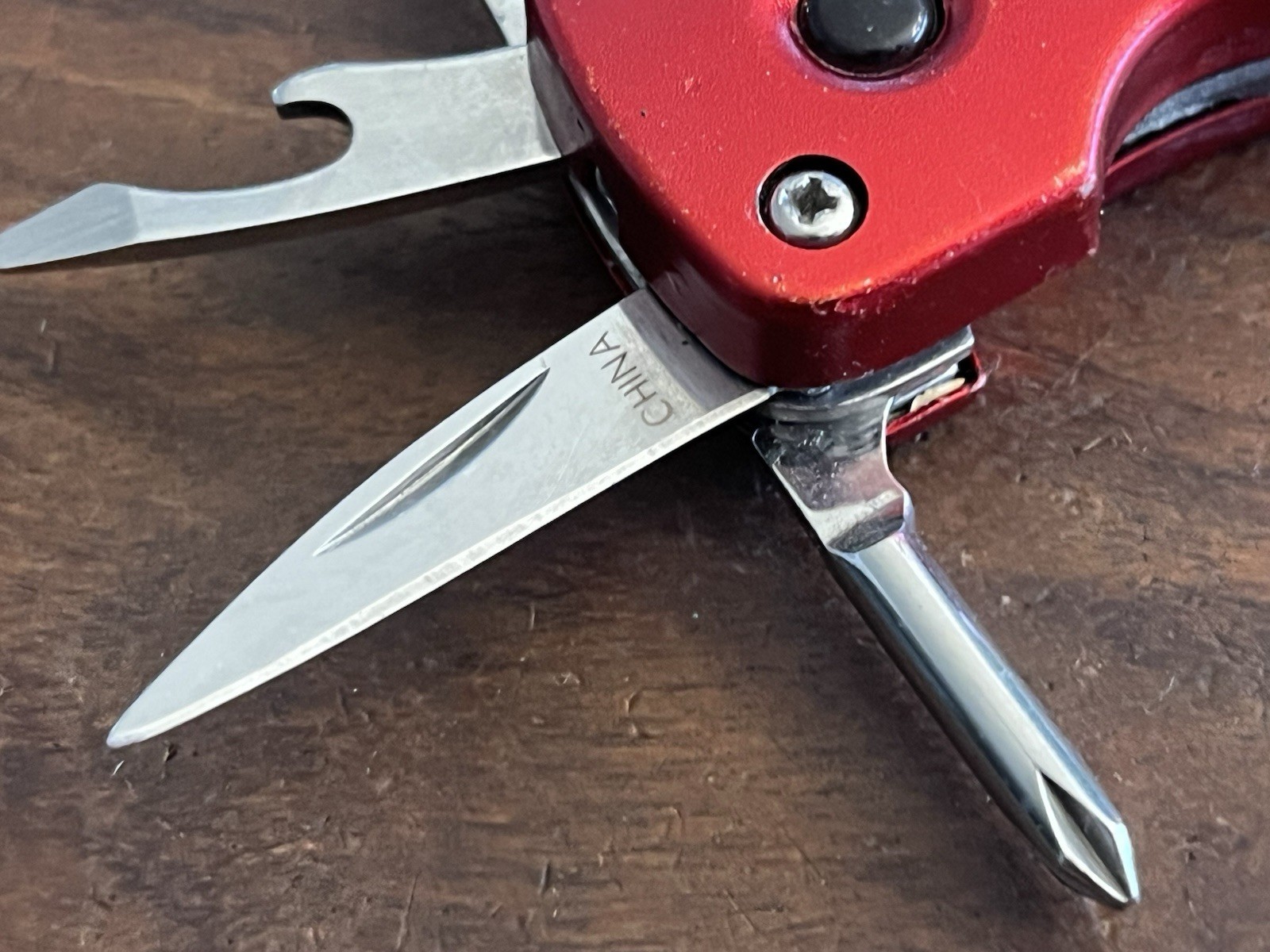 Snap-On Multi Functional Keychain Knife Bottle Opener ~TASKCo