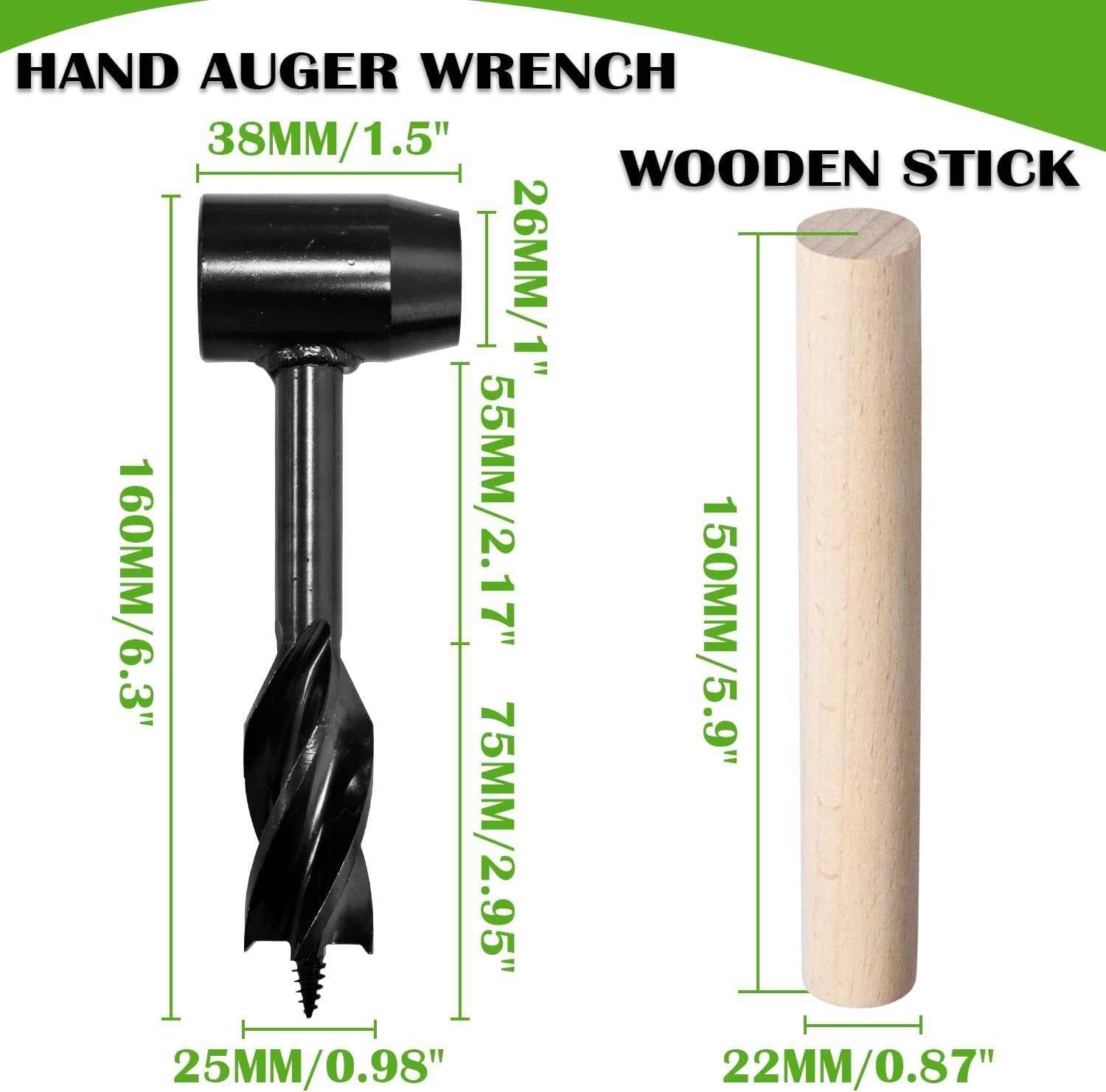 Versatile Pocket Chainsaw & Hand Auger – Perfect for Hiking & Bushcrafting