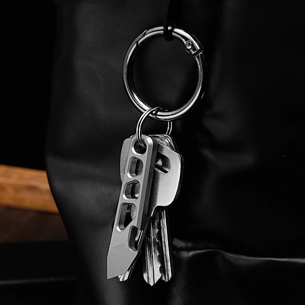 55mm TC4 Titanium Alloy Crowbar EDC Portable Open Tool Bottle Opener Pry Bar