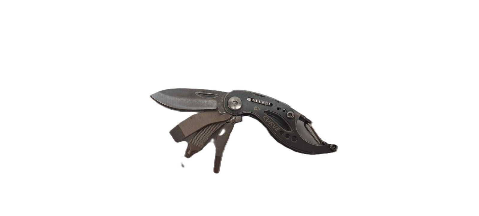 Gerber Curve Multi-Tool 6 Tools In 1 Carabiner Clip 2.25″ Closed