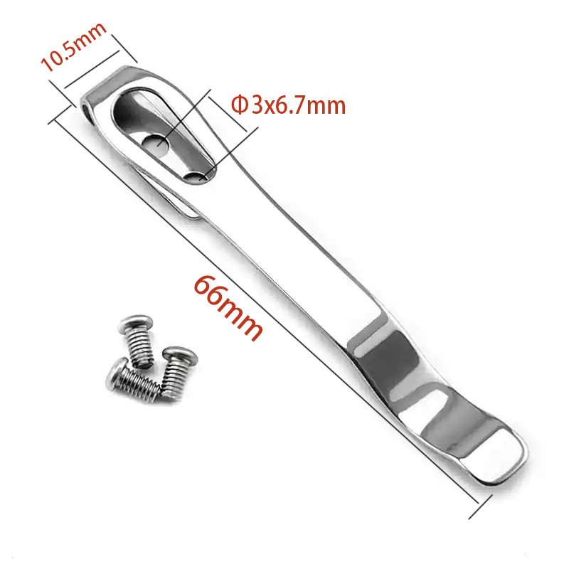 Stainless Steel EDC Pocket Clip Outdoor Tool Waist Accessory