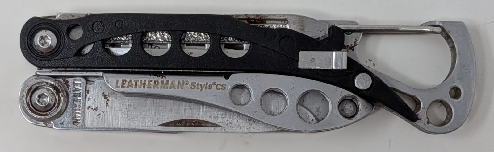 LEATHERMAN STYLE CS Black Multi-Tool Knife File Carabiner