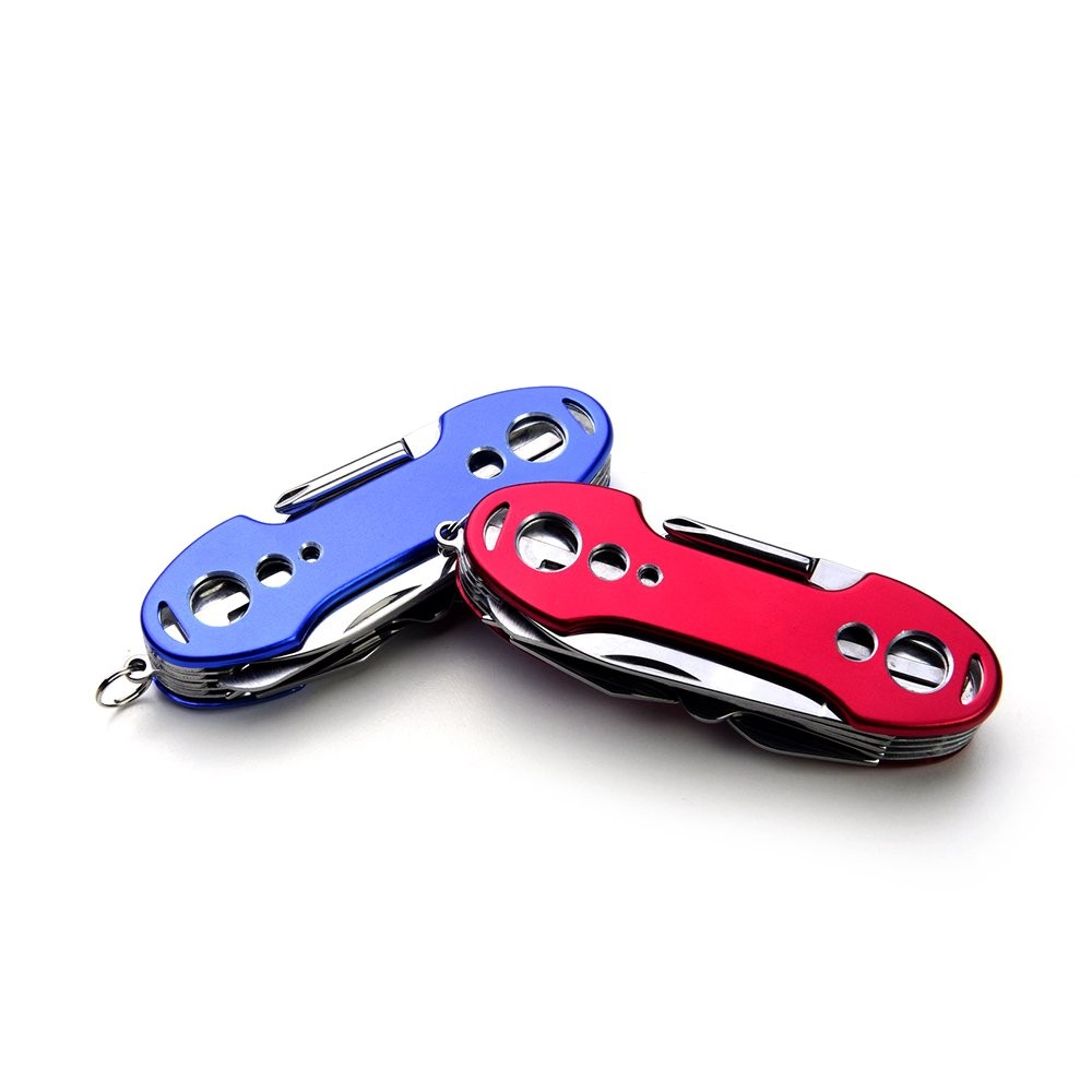 2 PCS Pack Stainless Steel Swiss Style Army Pocket Knife Multitools 12-in-1 M…