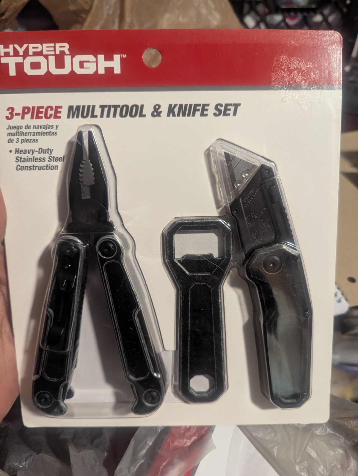 Multi Tool Hyper Tough 3 Piece Multi Tool & Knife Set w/Bottle opener Brand new