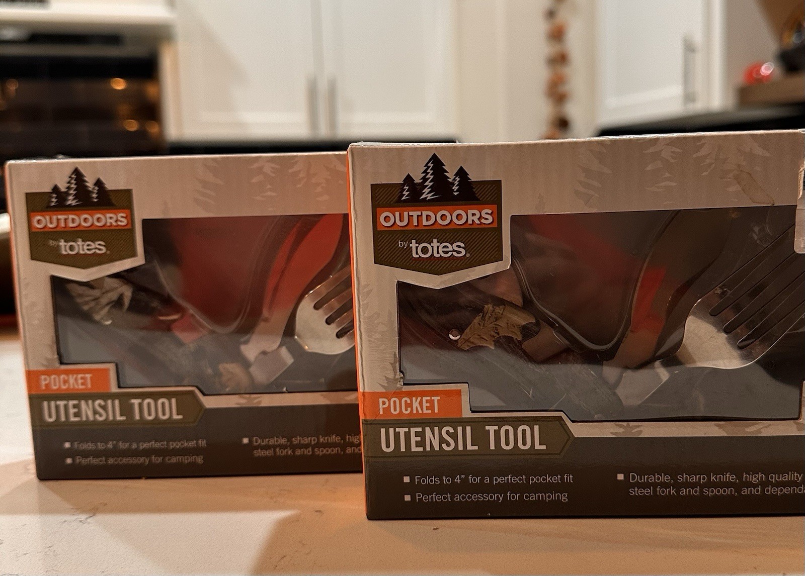 Outdoor By totes Set Of 2 Pocket Utensil stainless steel Camping Tool NEW IN BOX