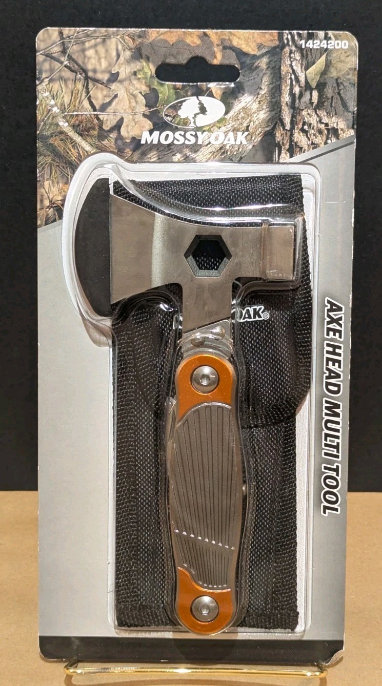 Mossy Oak Axe Head Multi Tool with Belt Case 1424200 New In Package