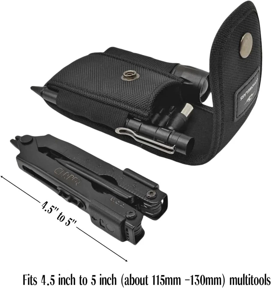 Multitool Nylon Sheath for 4.5” to 5” Multitool- Horizontally and Verticall…