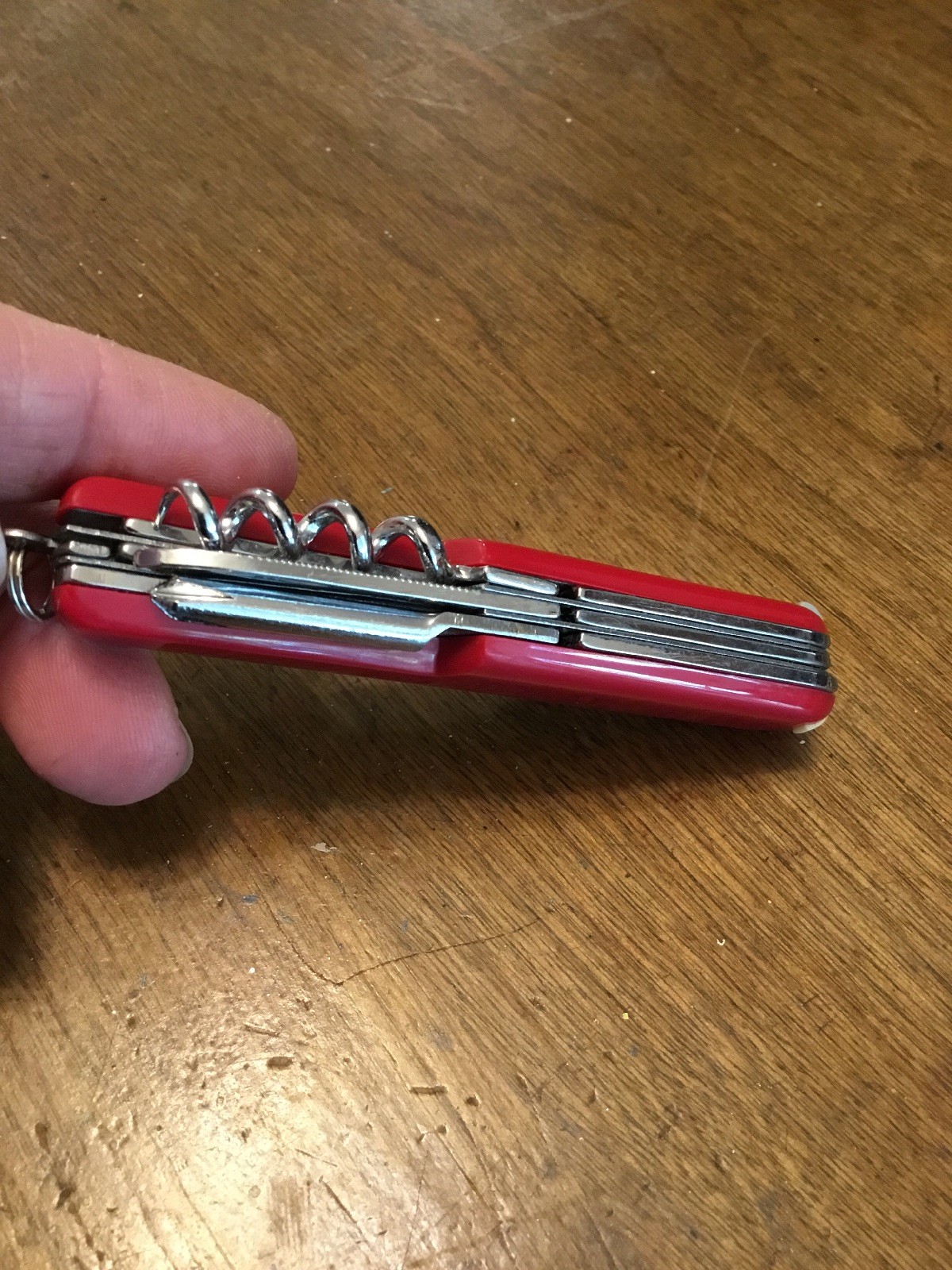 Rostfrei Red Pocket Knife Stainless Scissors Toothpick Lithonia Lighting 3.5”
