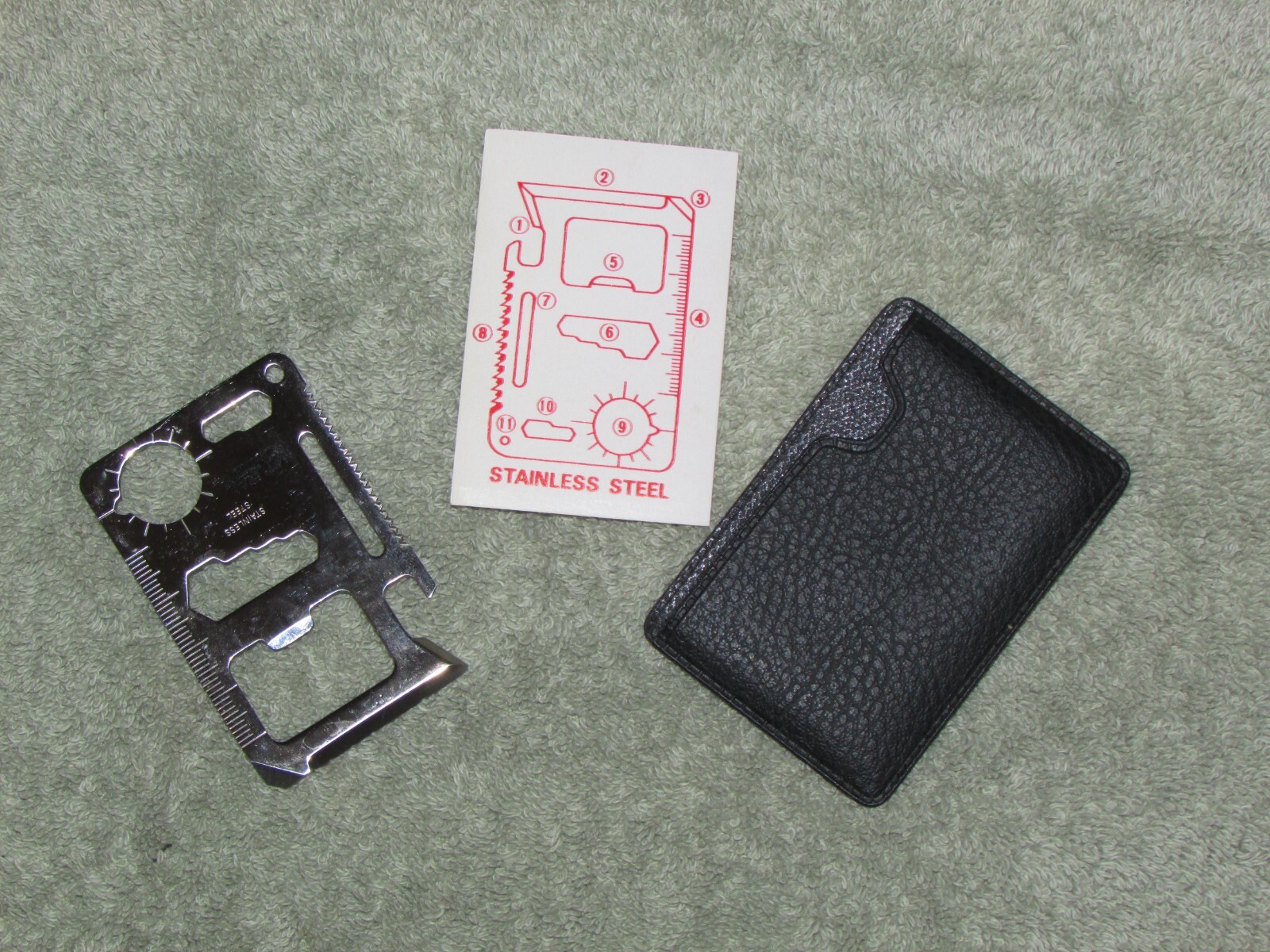 MULTIPURPOSE POCKET SURVIVAL TOOL SS 2.75 X 1.75 inches Natural Wonder (D)