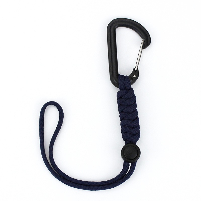 Outdoor Tactical Hook Bag Carabiner Camping Emergency Paracord Keychain