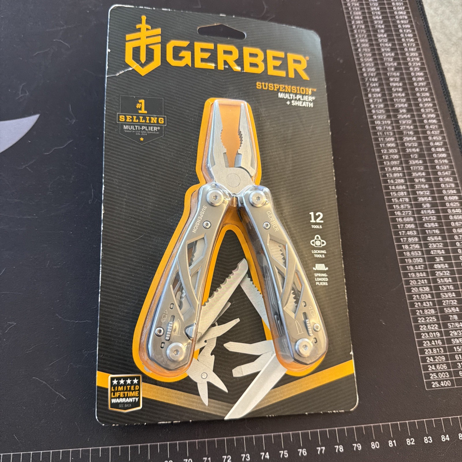 Gerber Suspension Gray 12 Function Multi-Plier Multi-Tool w/Sheath
