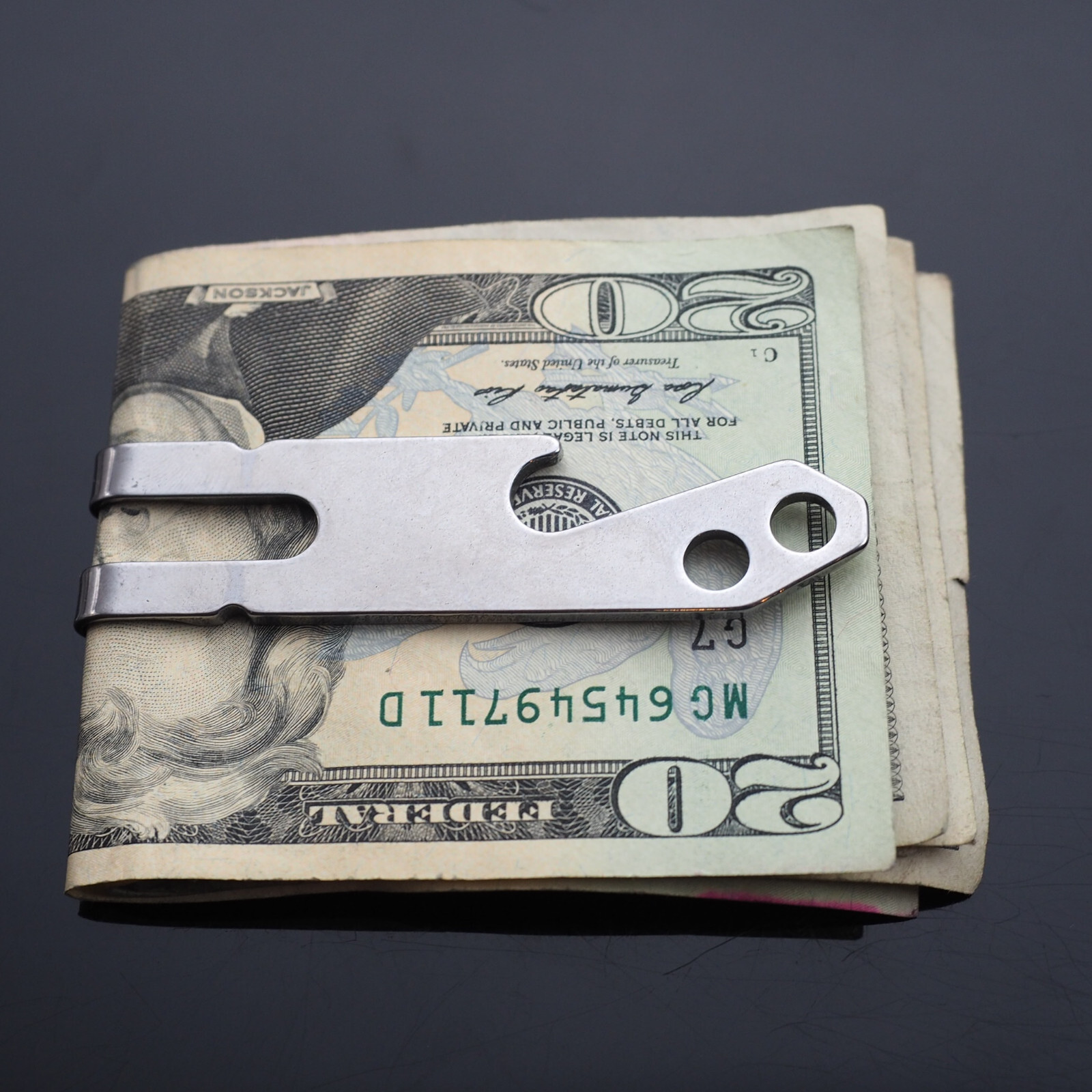 Money Clip & Carabiner Clip Belt Hanger Bottle Opener EDC & Key Rings