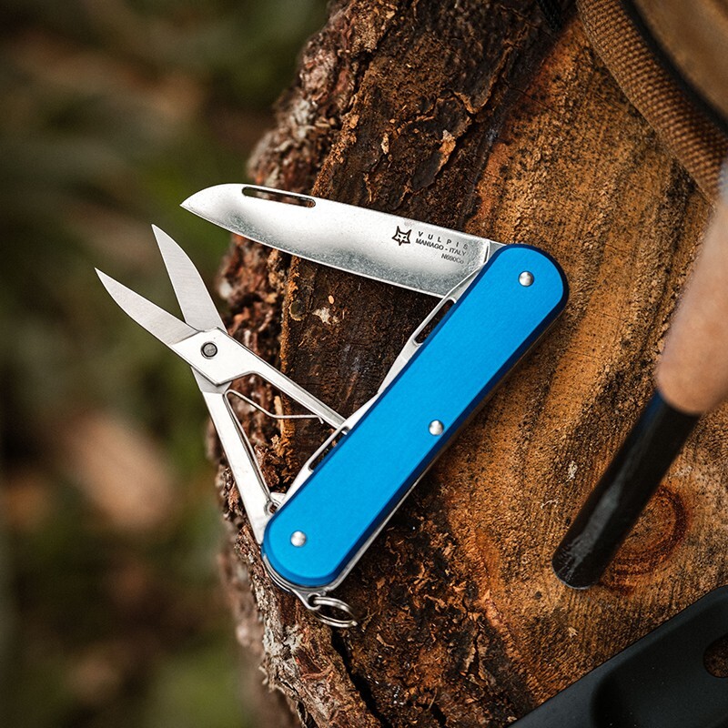 Fox Knives Vulpis 4-in-1 Multitool Pocket Knife Folding Pocket Survival Tools