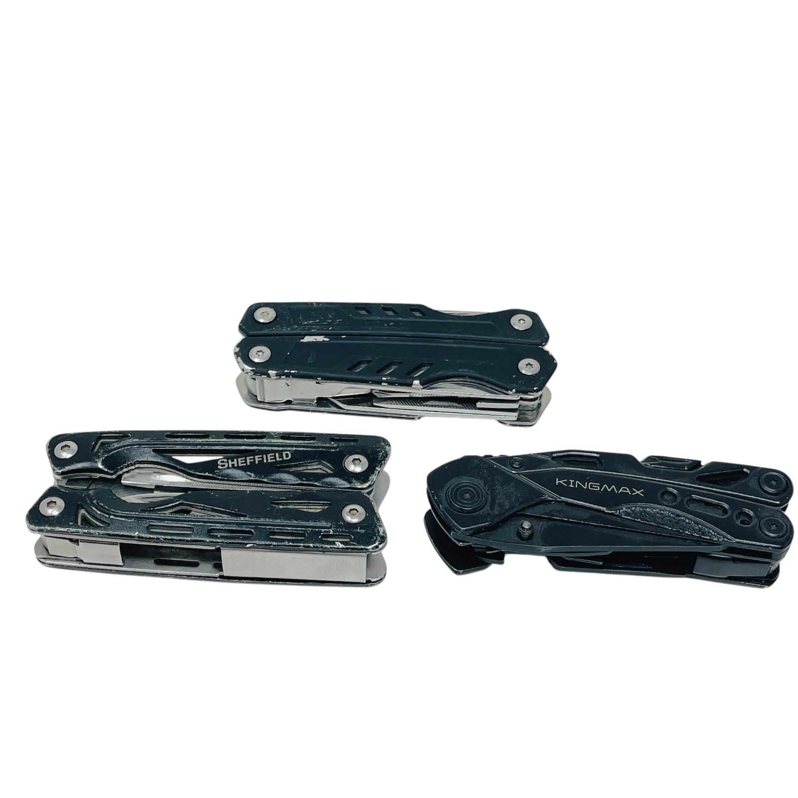 Sheffield & Kingmax, Unbranded Multi-Tool Tactical Black Pliers EDC Set, 3 Pcs