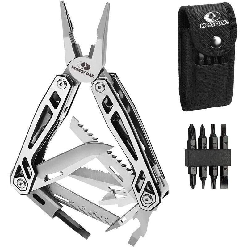 NEW Multitool 15-In-1/21-in-1 Stainless Steel Multi Tool Pocket Knife Plier Tool