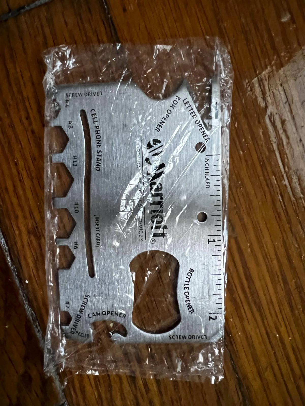 Marriott Corporate Facilities and Services Credit Card Sized Multi Tool