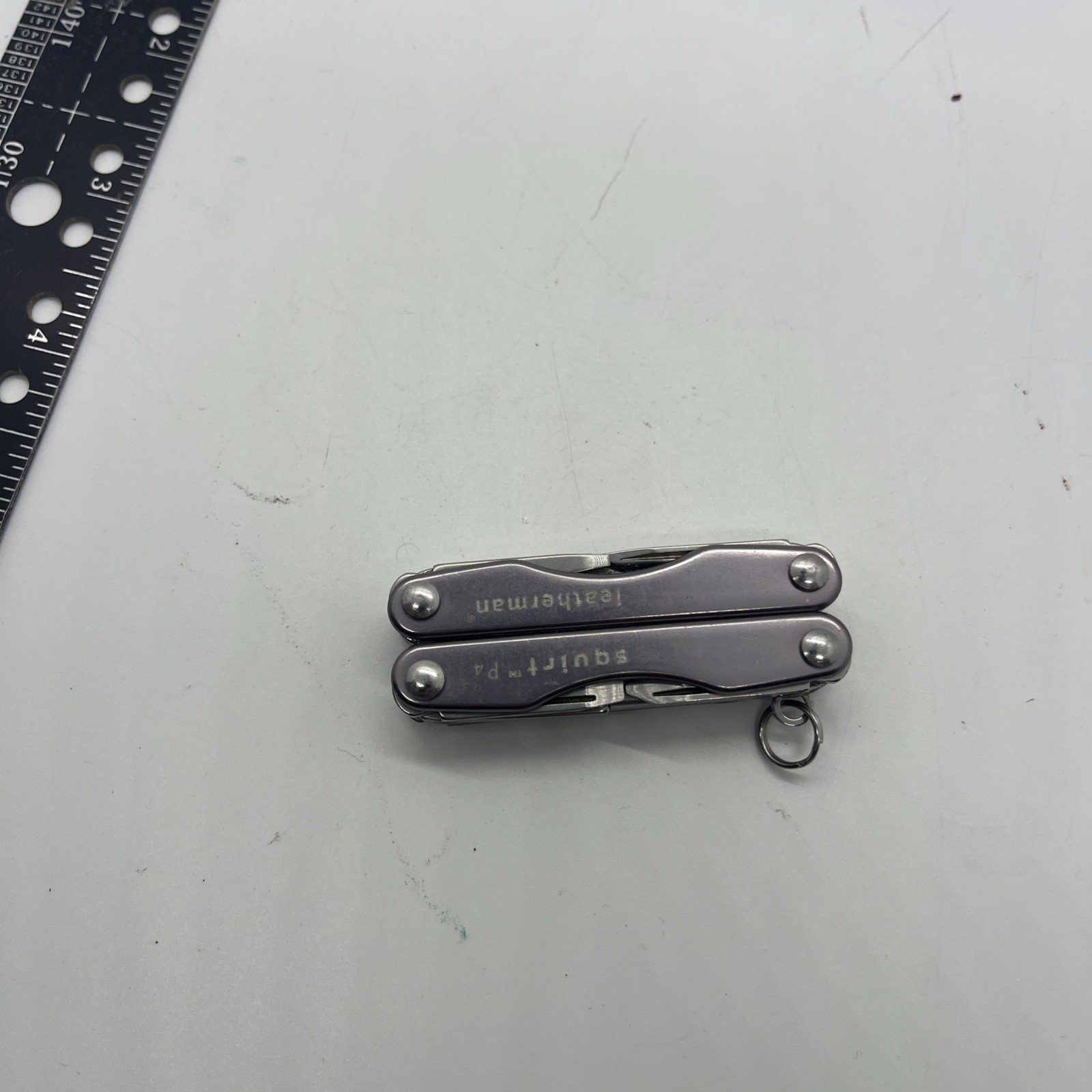 Leatherman Squirt S4 Multi-Tool, Key Ring, Retired, GRAY!