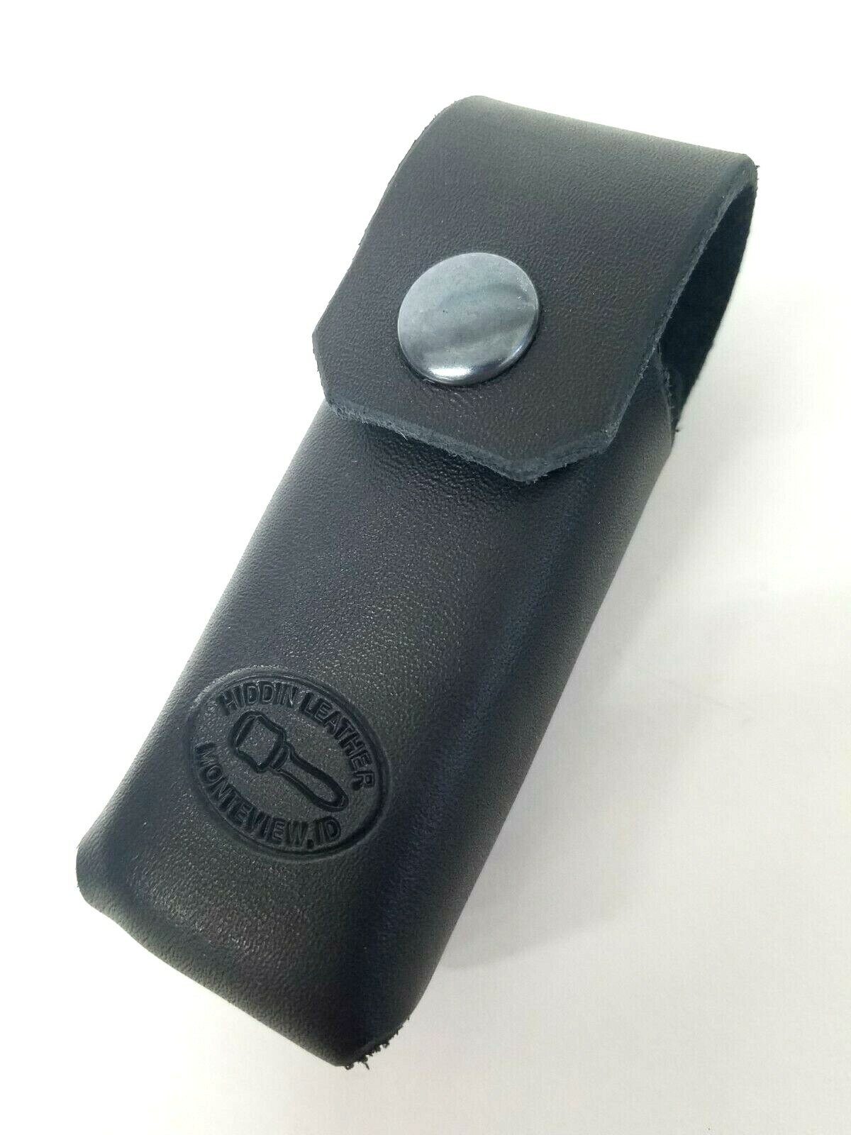 BLACK Leather Sheath for Leatherman WAVE Riveted Design. Hiddin Leather. U.S.A.
