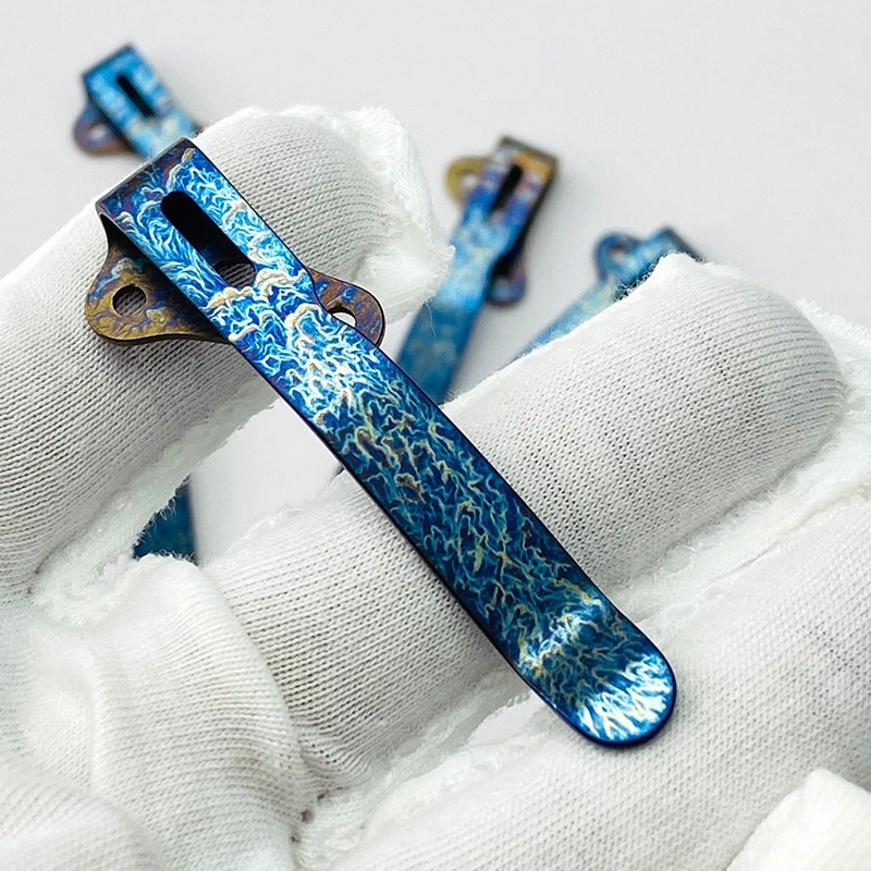 Titanium Pocket Clip for Demko AD20 / AD20.5 Knife Replacement