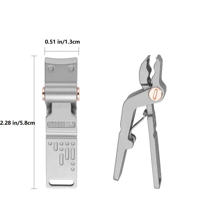 Hot Stainless Steel Nail Clipper EDC Large Opening Splash Proof Nail Care Tools