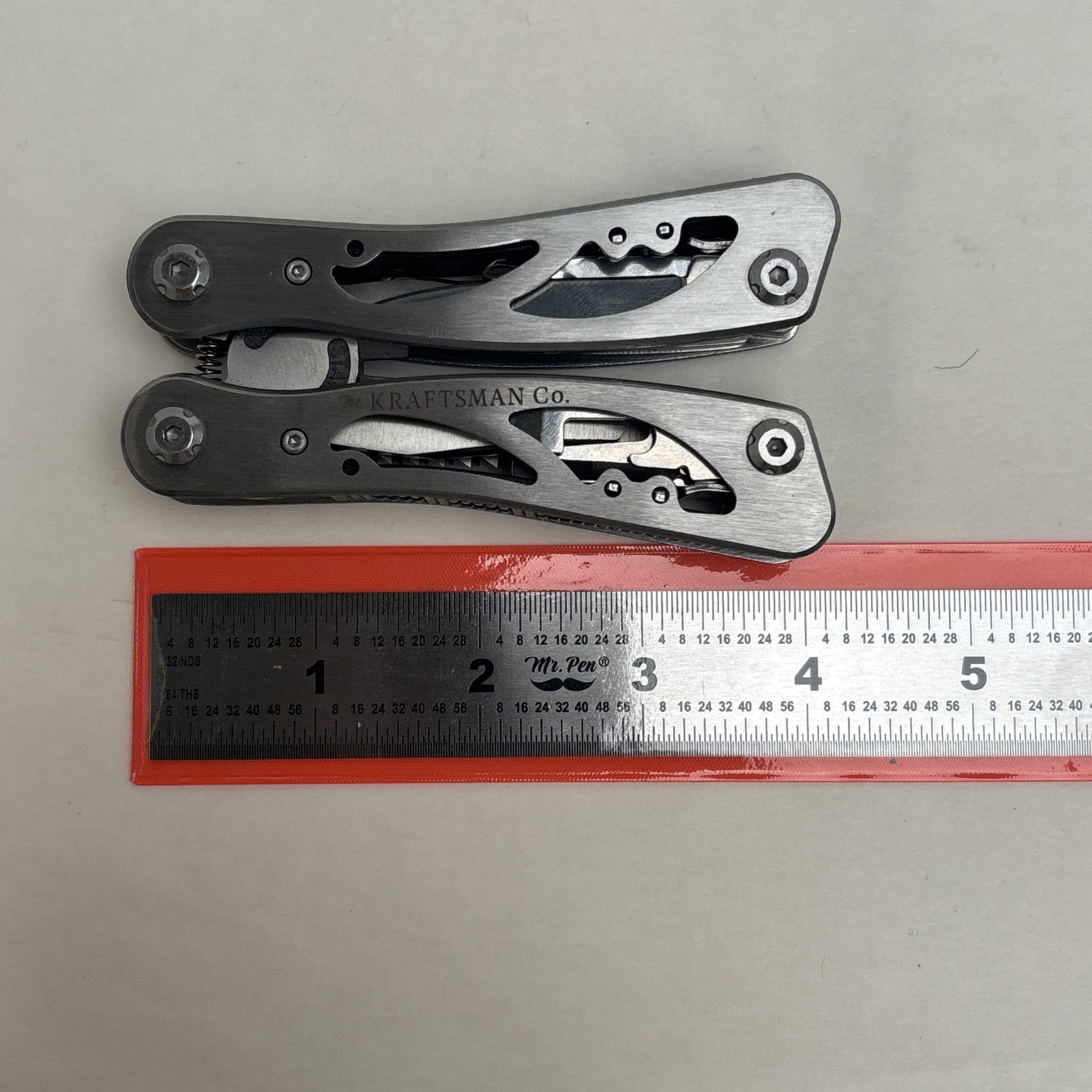 Kraftsman Multitool Silver Tone, Sheath Included. Camp Hunt Fish Survival Bugout