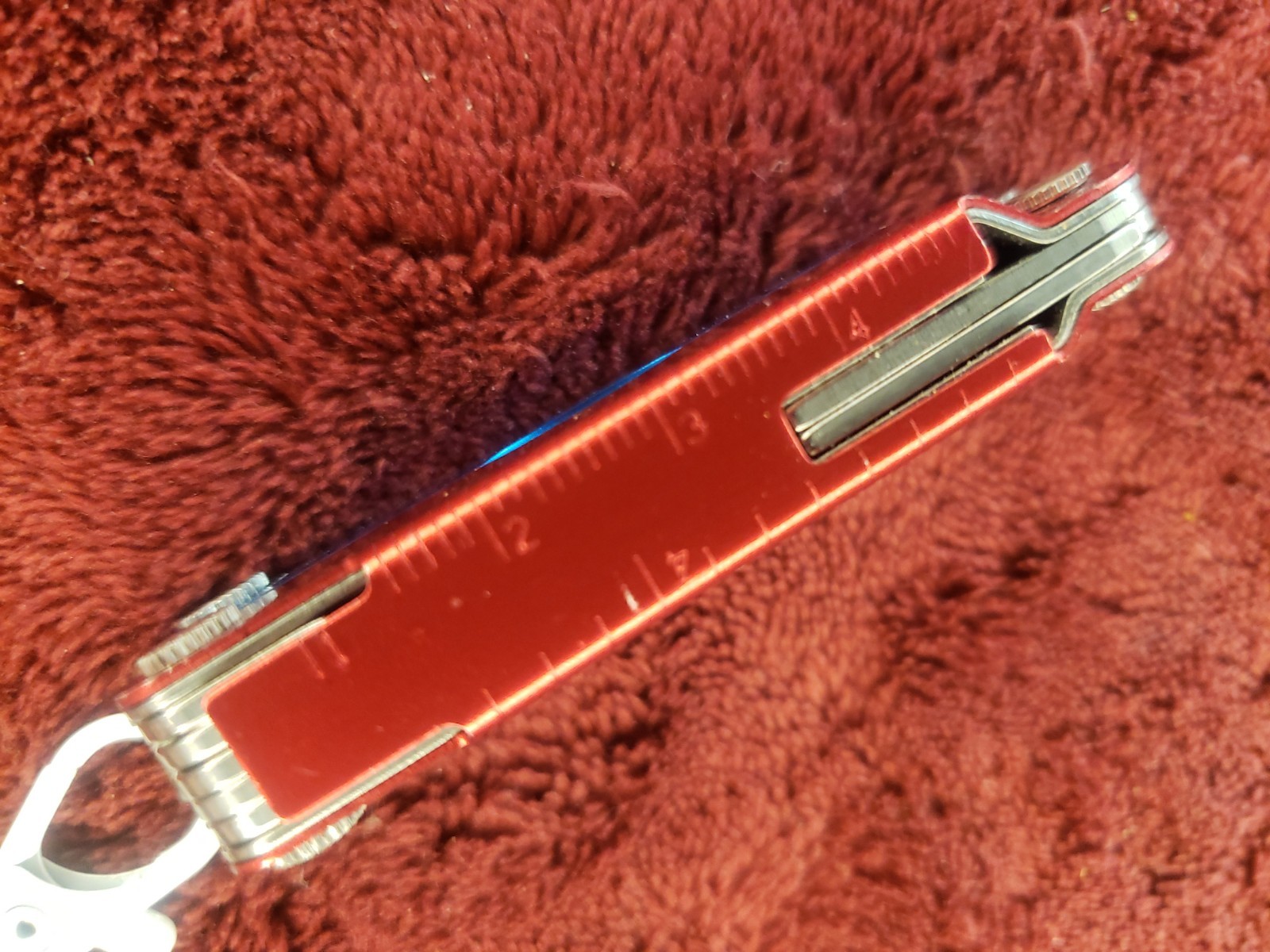 Leatherman Micra Red Blue Multitool White claw keychain 0121 date code