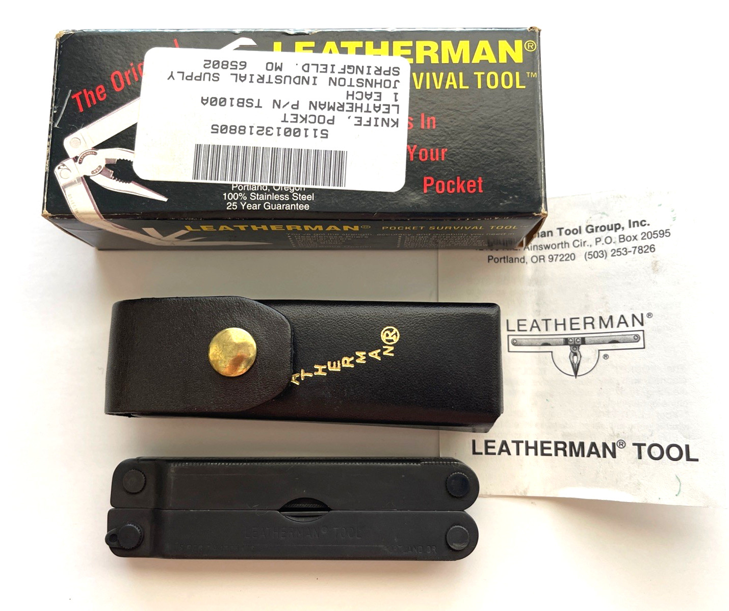 Leatherman PST Black Multi-Tool Leather Sheath USA