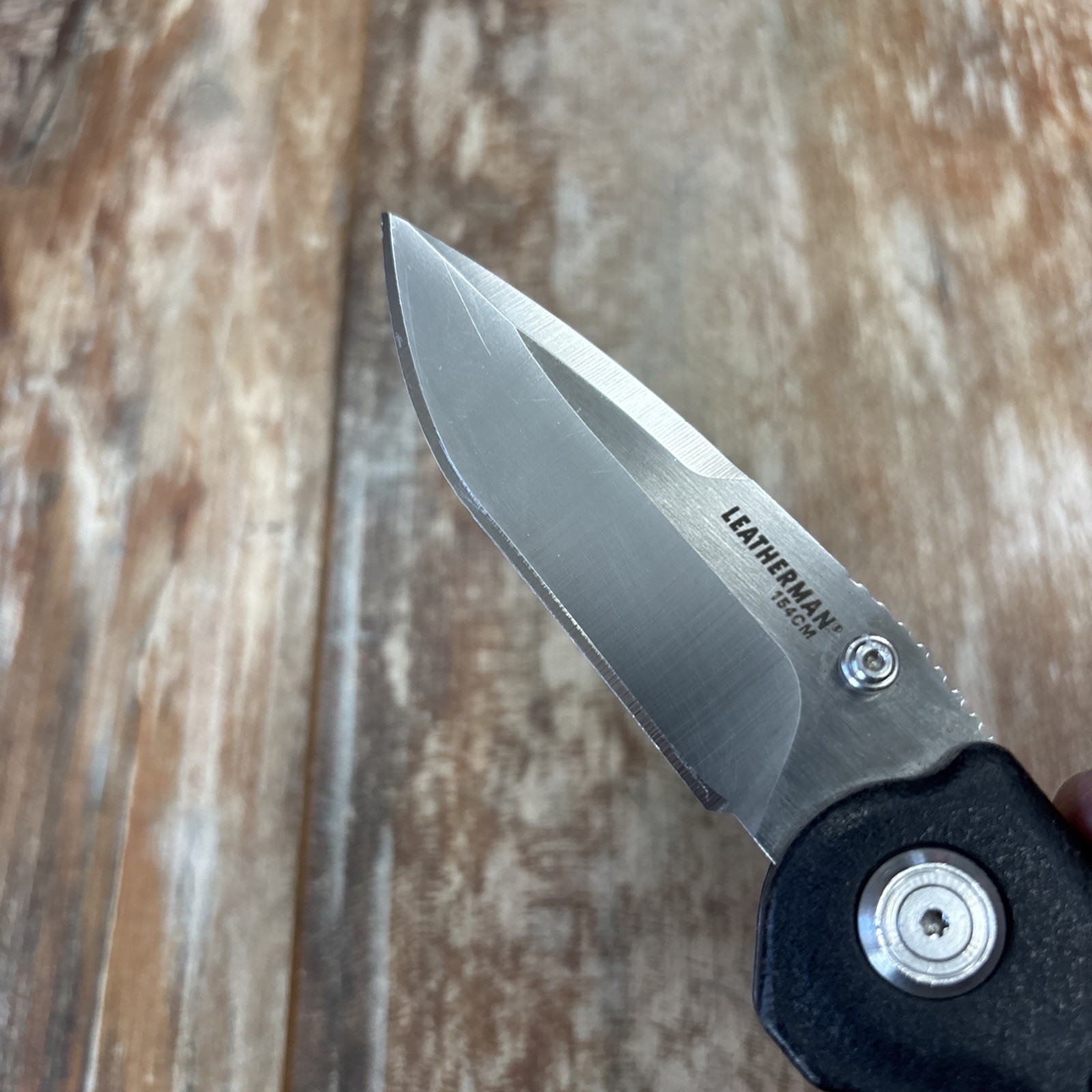 Rare! Leatherman K500X Knife-Multitool 154CM Folder Lockback Knife w/Carabiner