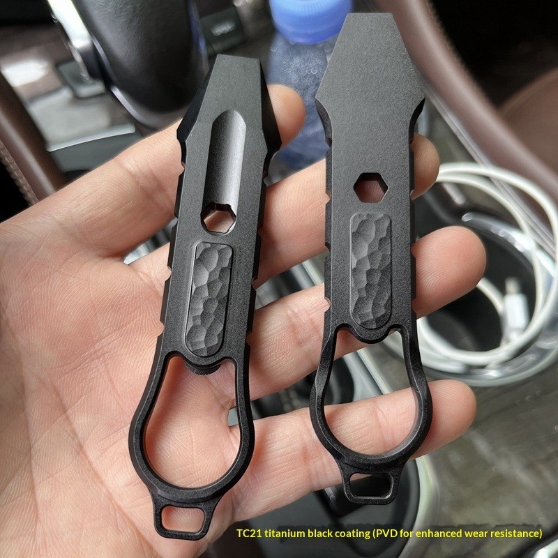 TC21 Titanium alloy Pry Bar Compact Survival Gear EDC Tool