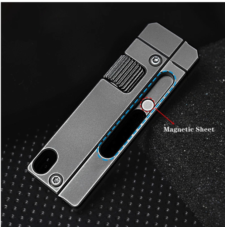 EDC Titanium Alloy Multi Tools Adjustable Wrench Pocket with Bit Holder Keychain