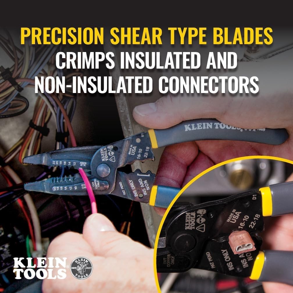 Professional Long-Nose Wire Stripper/Crimper – Ergonomic Electrician Tool