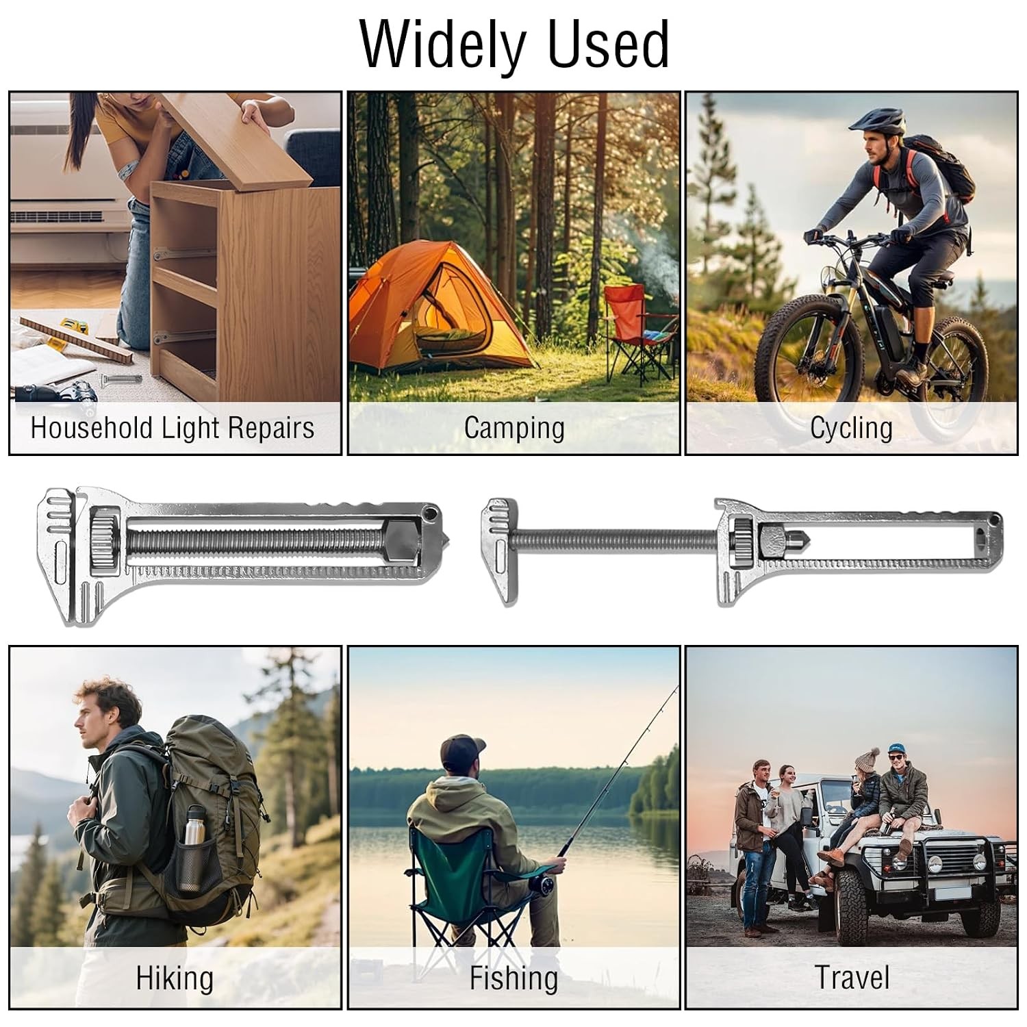 Titanium Multitool Set 3PCS Compact Pocket Multitool EDC Gear Portable