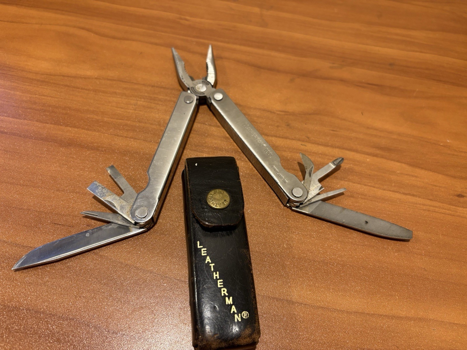 Vintage Leatherman Multi Tool With Leather Sheath Portland OR Made In USA