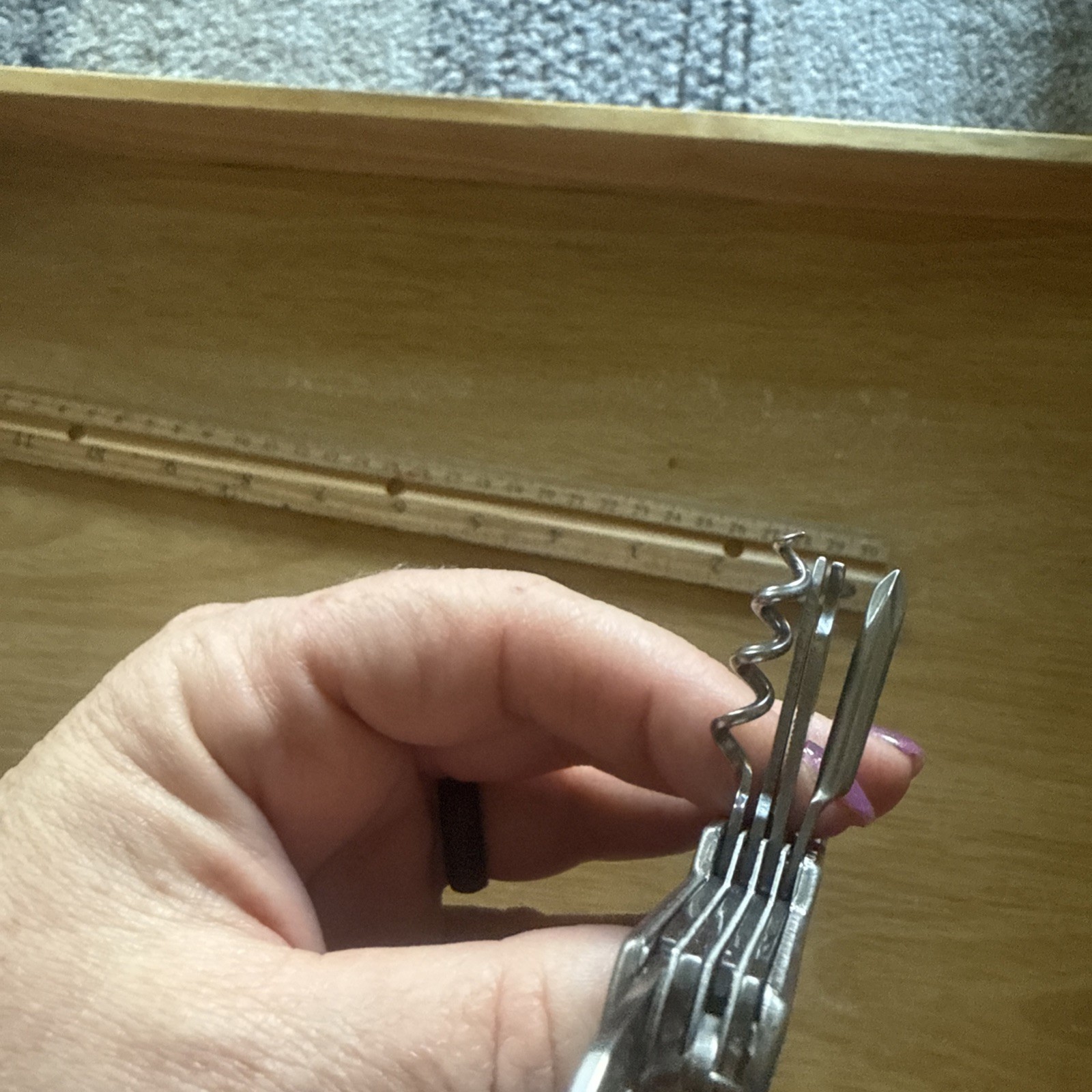 Multi-Purpose, Chrome, Multi-Tool Pocket Knife Saw Corkscrew File & More