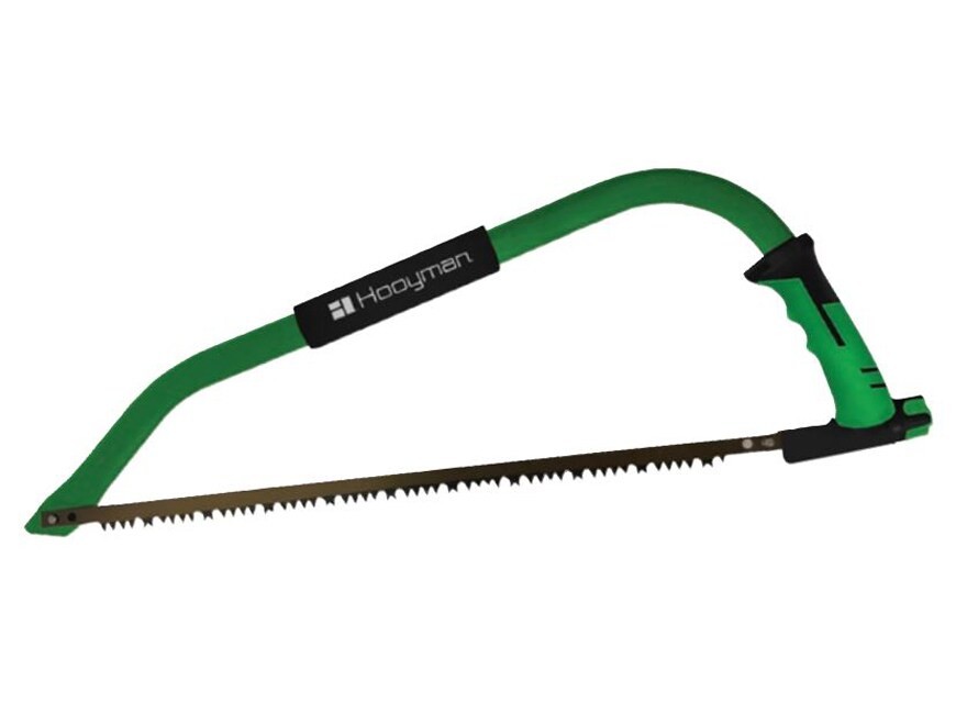 Hooyman Bow Saw 24″ SK5 Steel Blade Non-Slip Grip Handle Green/Black