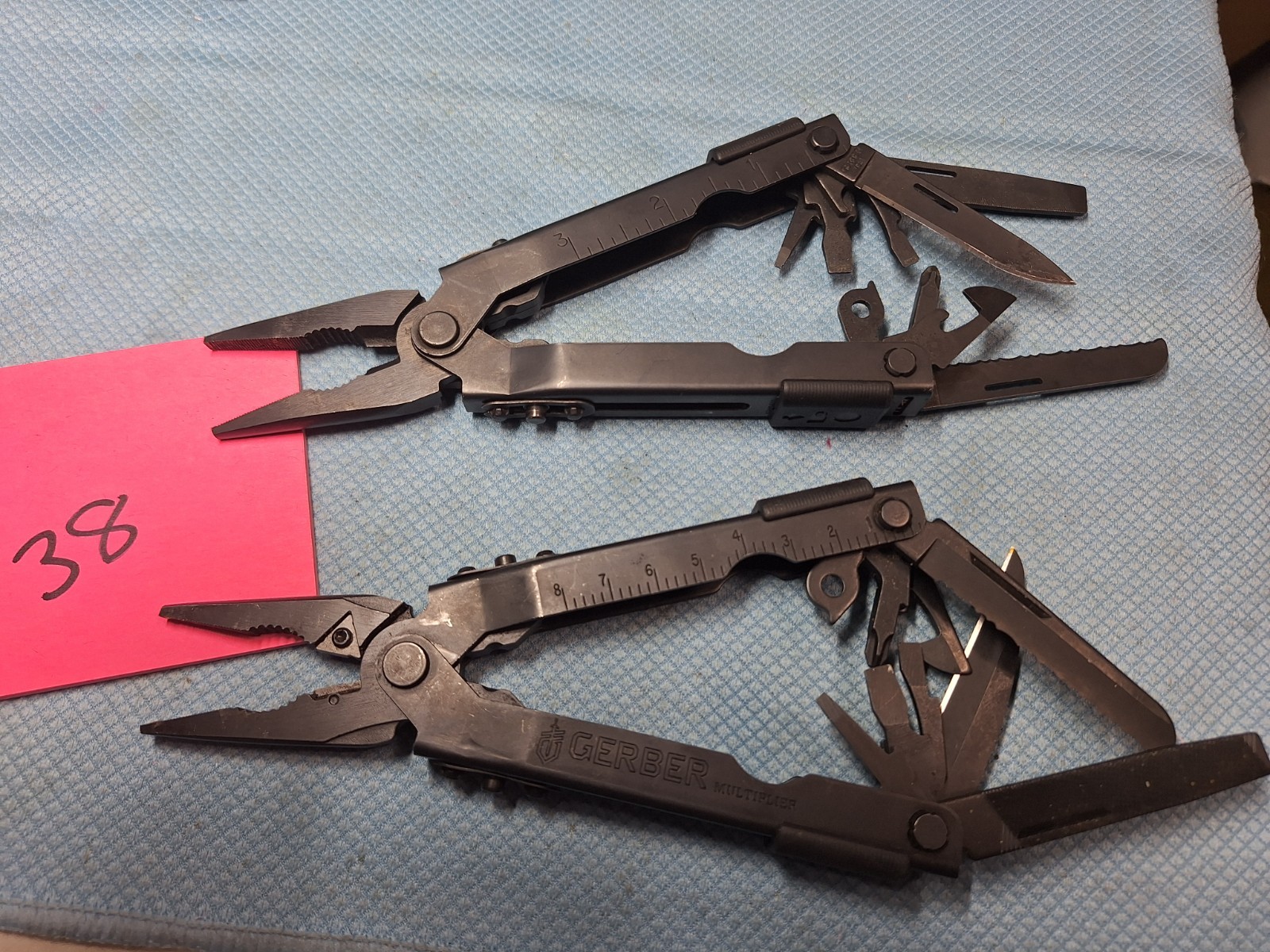 2 GERBER Multi Tool BLACK U.S.A. Camping Fishing EXCELLENT Lot 38