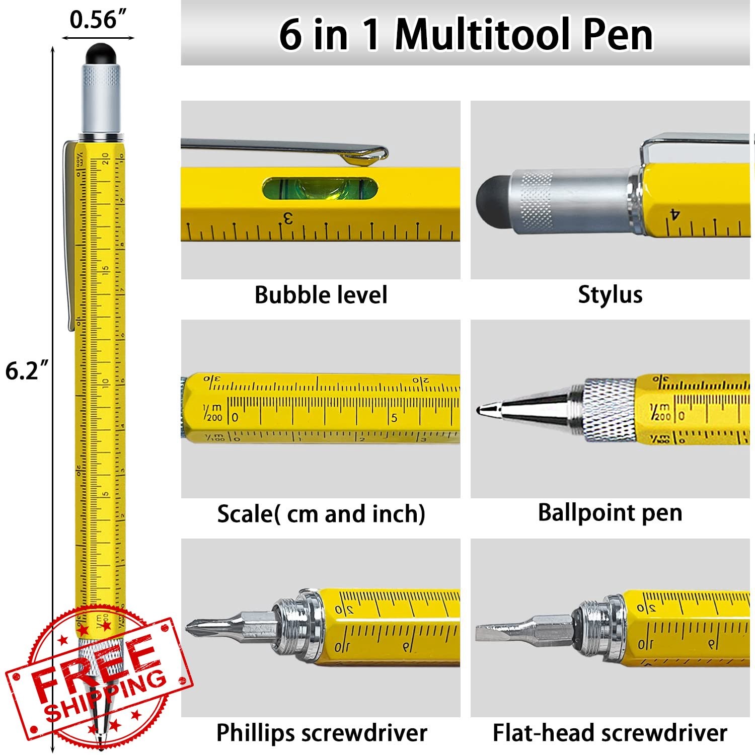 Jishi 2pk multitool pen gift set