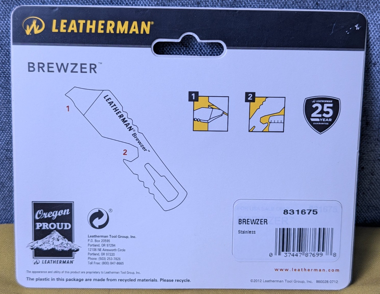 Leatherman Brewzer Multi-Tool Keychain Bottle Opener Pry Bar EDC Discontinued**