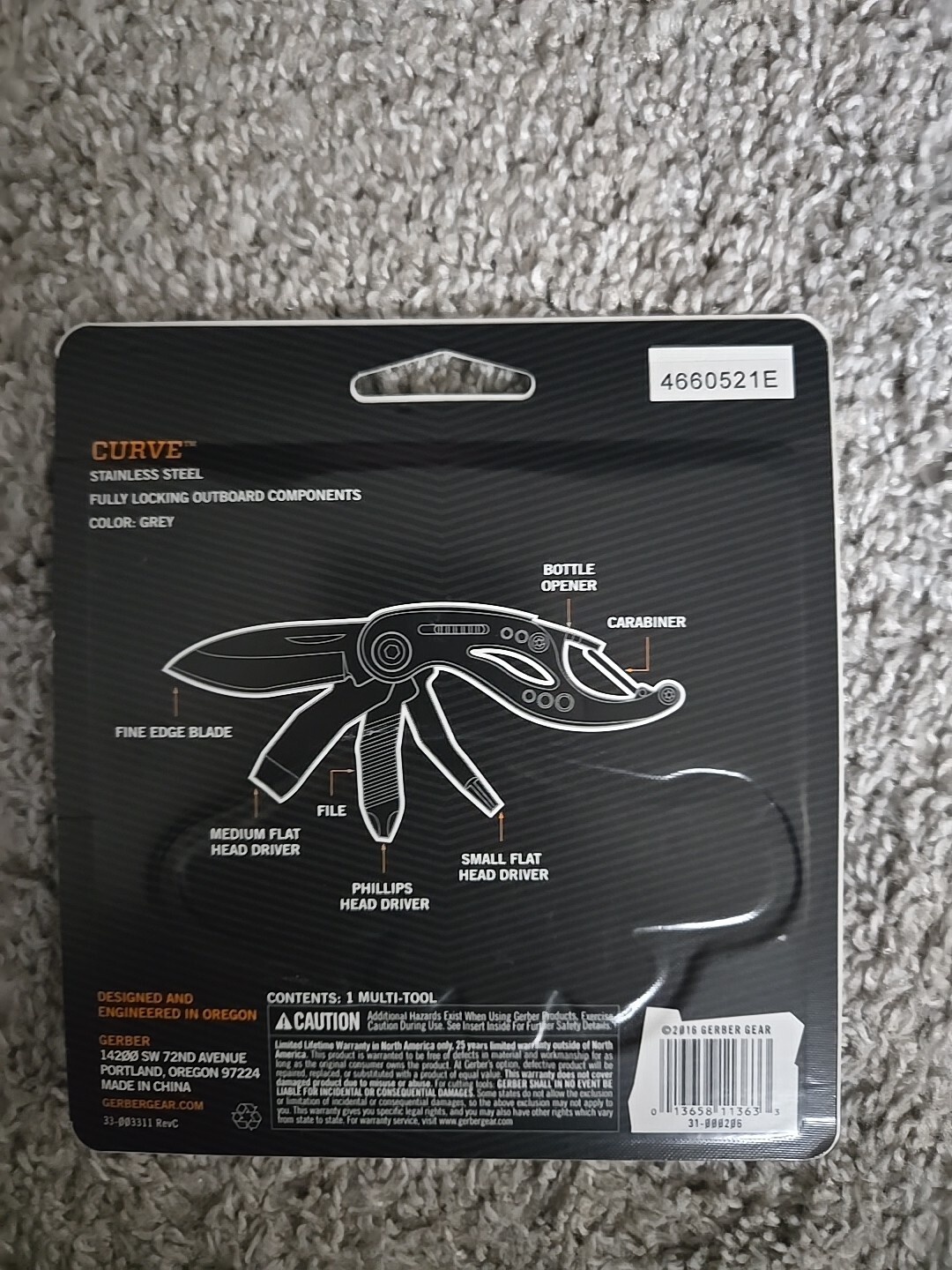 Gerber Gear Curve Multi-Tool Screwdriver and Pocket Knife Set Keychain