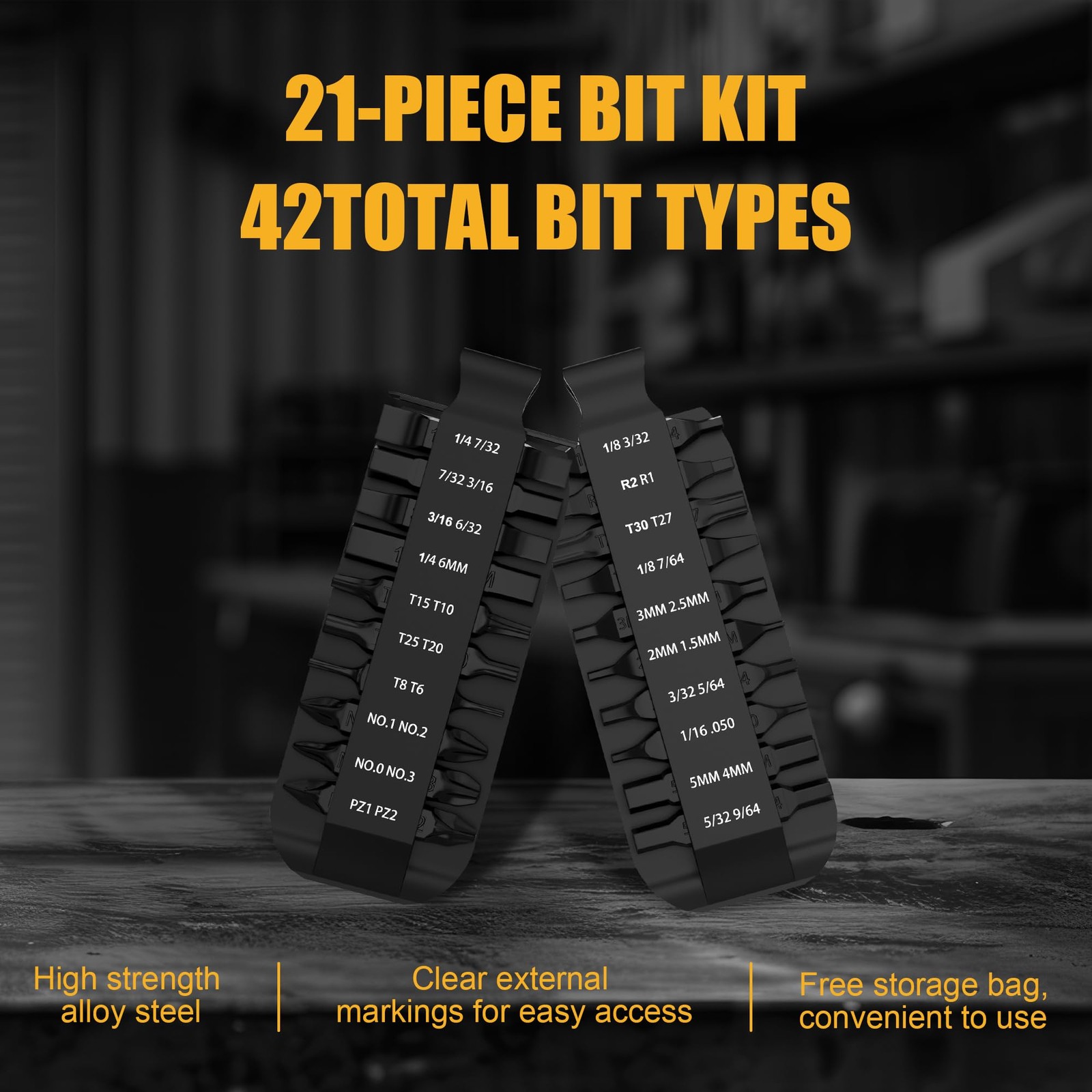 BitKit, 21 DoubleEnded Screwdriver Bits, Flat BitKit Designed for Leatherman …