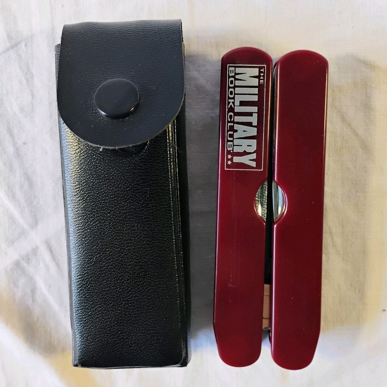 Vintage Multi-Tool The Military Book Club Advertising 9-in-1 Tool With Case