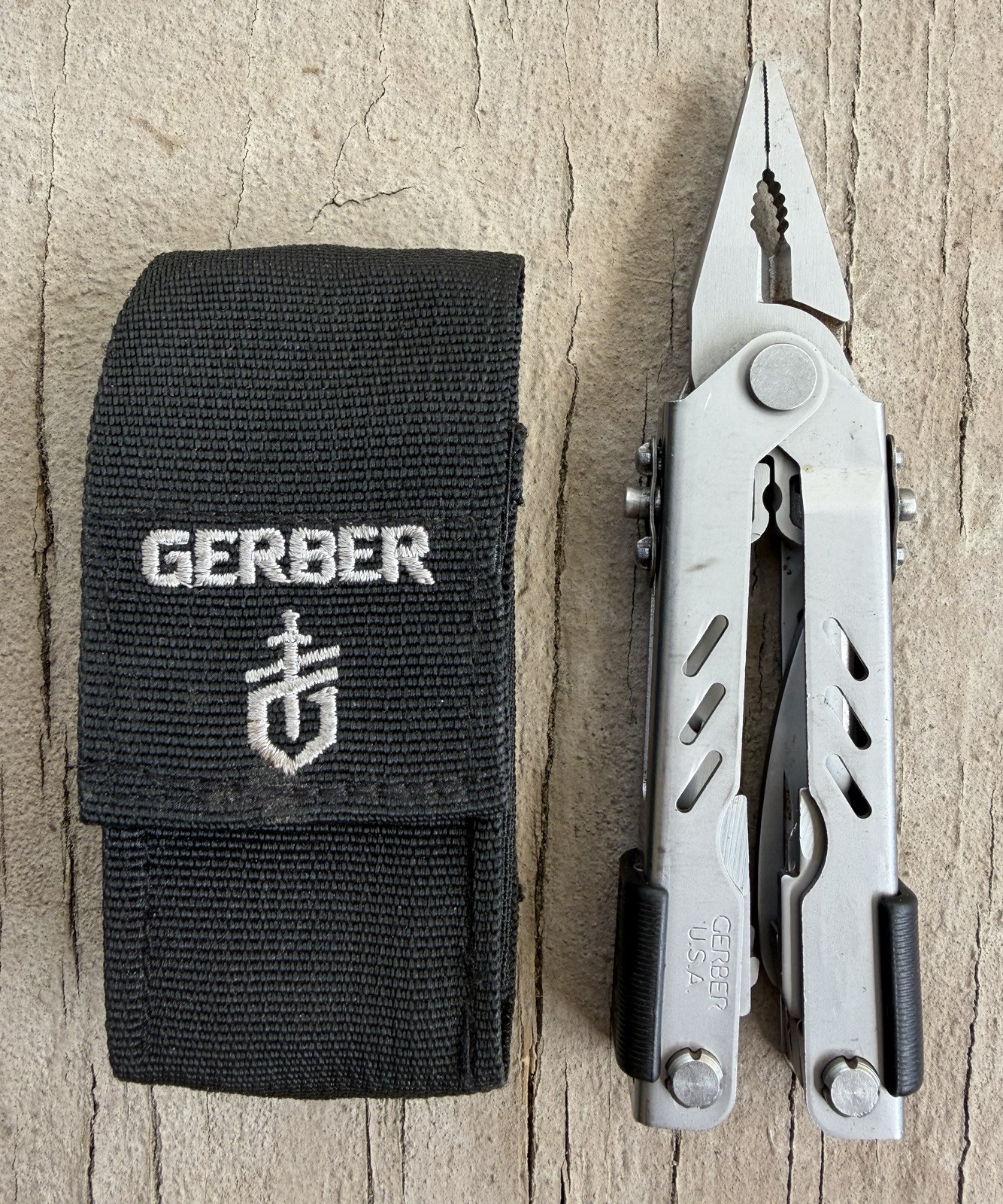 GERBER USA MP400 COMPACT SPORT EDC MULTI-TOOL PLIERS KNIFE SCISSORS & SHEATH EXC